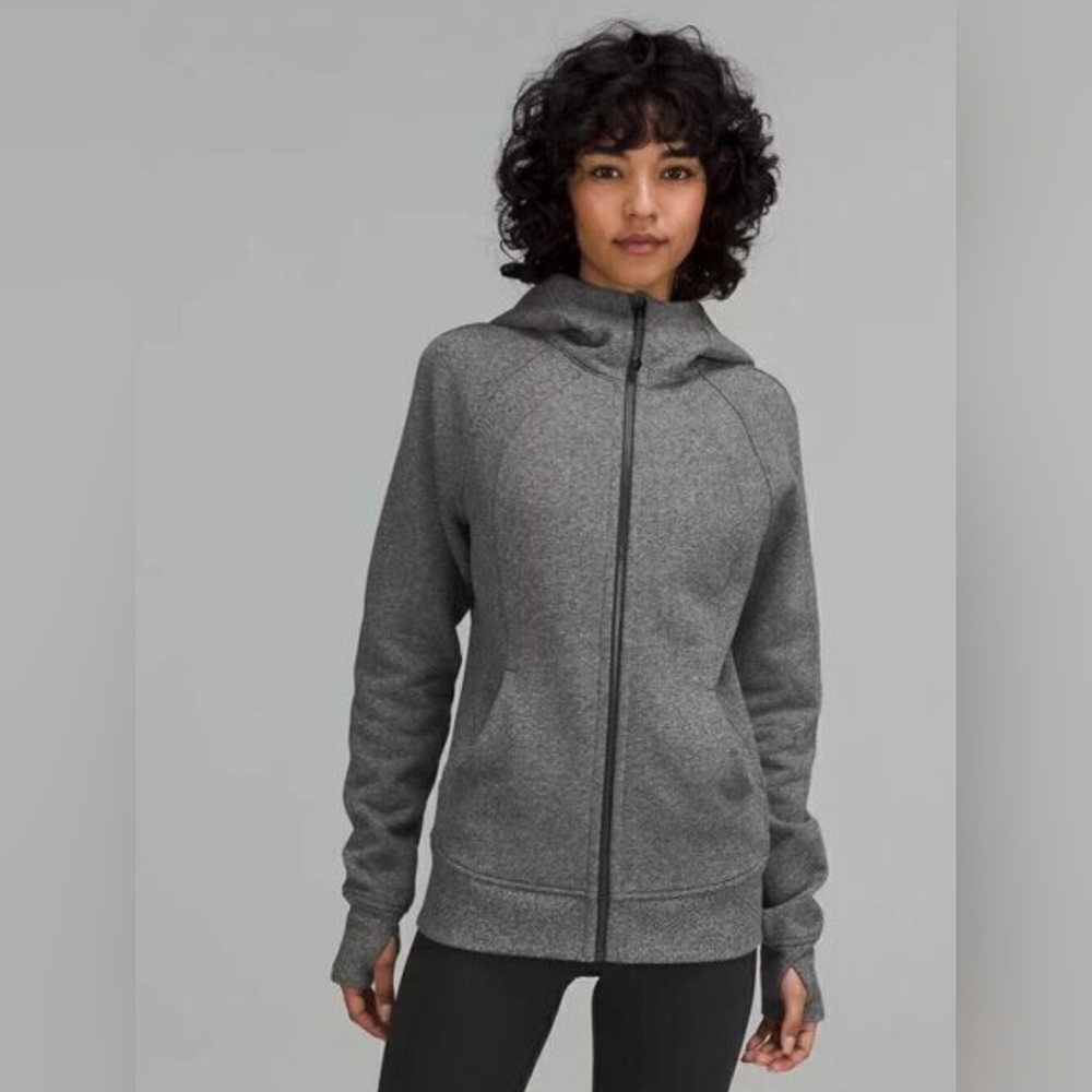 lululemon Scuba Charcoal Zip-Up Hoodie US Size 4
